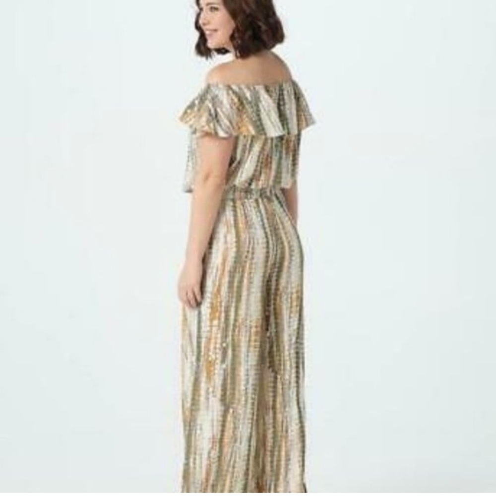 Laurie Felt Palazzo Jumpsuit Buttercream XL
